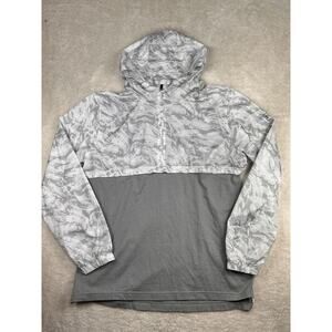 Under Armour Sportstyle Wind Anorak Jacket Men’s 2XL White Windbreaker UA Hooded